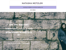 Tablet Screenshot of natashametzler.com